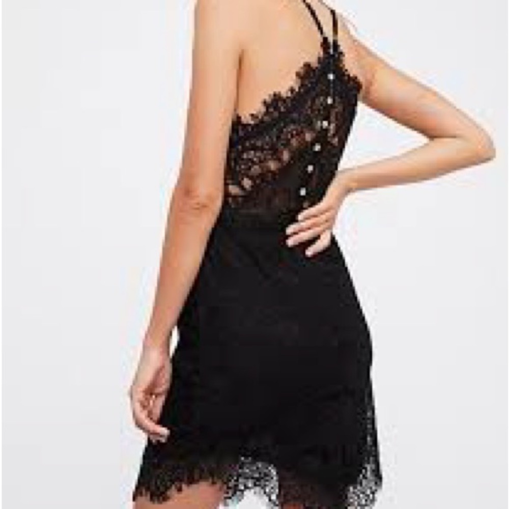 Free People Intimately Black Lace dress - Picture 2 of 6